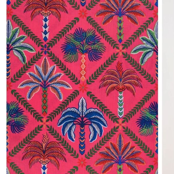 Printfresh Palm Tree Lucia dress Sleeveless wrap  size M - Picture 4 of 5